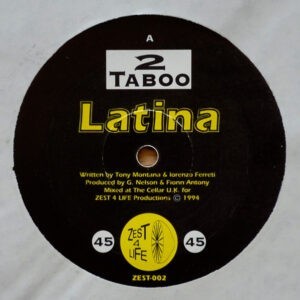 2 Taboo ‎– Latina (Used Vinyl) (12'')