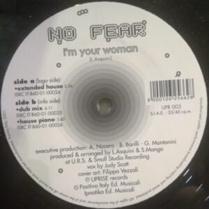 No Fear ‎– I'm Your Woman (Used Vinyl) (12'')