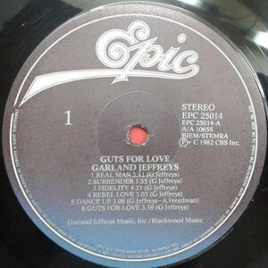 Garland Jeffreys ‎– Guts For Love (Used Vinyl)