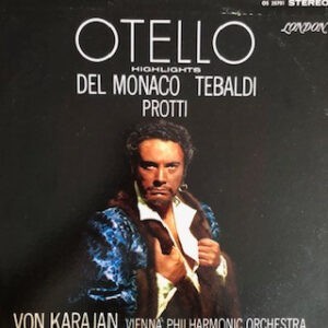 Herbert von Karajan, Giuseppe Verdi, The Chorus Of The Vienna State Opera, Wiener Philharmoniker, Mario del Monaco ‎– Otello Highlights (Used Vinyl)