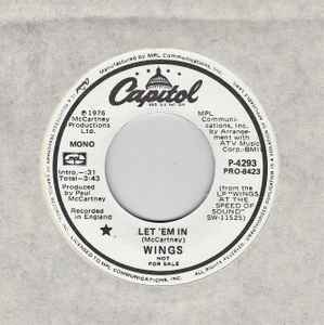 Wings ‎– Let 'Em In (Used Vinyl) (7")