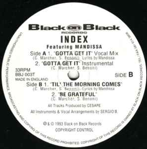 Index Featuring Mandissa ‎– Gotta Get It (Used Vinyl) (12")