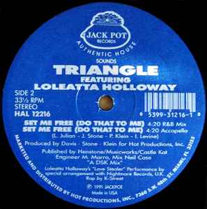 Triangle Featuring Loleatta Holloway ‎– Set Me Free (Do That To Me) (Used Vinyl) (12")