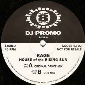 Rage ‎– House Of The Rising Sun (Used Vinyl) (12")