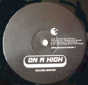 On A High ‎– Golden Brown (Used Vinyl) (12")