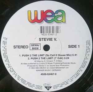 Stevie V. ‎– Push 2 The Limit (Used Vinyl) (12")