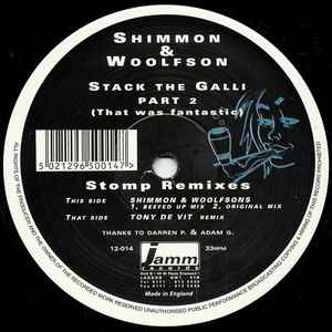 Shimmon & Woolfson ‎– Stack The Galli - Part 2 (Used Vinyl) (12")