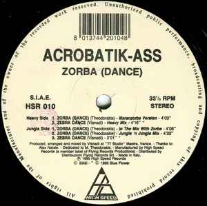 Acrobatik-Ass ‎– Zorba (Dance) (Used Vinyl) (12")