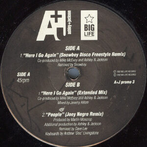 Ashley & Jackson ‎– Here I Go Again (Used Vinyl) (12'')