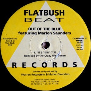 Out Of The Blue Featuring Marlon Saunders ‎– It's You / Wishing On A Star (Used Vinyl) (12'')