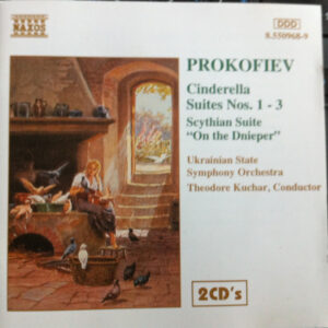 Sergei Prokofiev - Ukrainian State Symphony Orchestra, Theodore Kuchar ‎– Cinderella Suites Nos. 1-3, Scythian Suite, 'On The Dnieper' (Used CD)