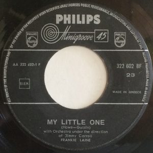 Frankie Laine ‎– My Little One (Used Vinyl) (7″)