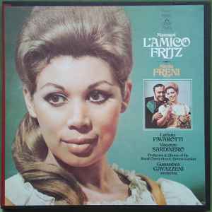 Gianandrea Gavazzeni, Pietro Mascagni, Luciano Pavarotti, Mirella Freni, Vincenzo Sardinero, Orchestra Of The Royal Opera House, Covent Garden, Chorus Of The Royal Opera House, Covent Garden ‎– L'Amico Fritz (Used Vinyl)