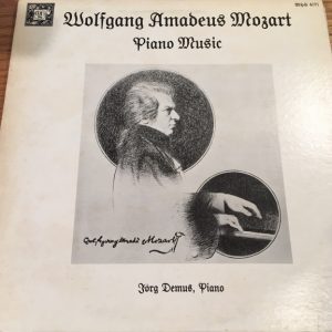 Wolfgang Amadeus Mozart, Jörg Demus ‎– Piano Music (Used Vinyl)