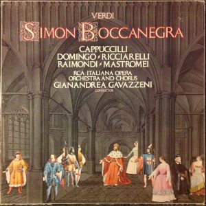 G. Verdi - Piero Cappuccilli, Placido Domingo, Katia Ricciarelli, Ruggero Raimondi, Gian Piero Mastromei, Gianandrea Gavazzeni, Orchestra E Coro Della RCA ‎– Simon Boccanegra (Used Vinyl)(BOX)