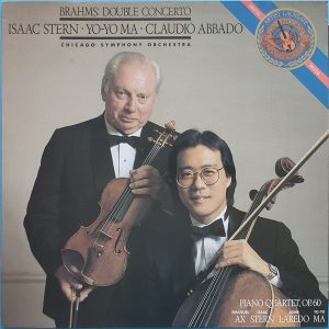 Brahms - Isaac Stern, Yo-Yo Ma, Claudio Abbado, Chicago Symphony Orchestra, Emanuel Ax, Jaime Laredo ‎– Double Concerto / Piano Quartet, Op. 60 (Used Vinyl)