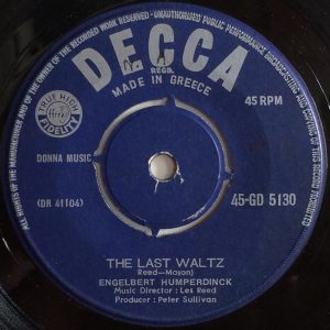 Engelbert Humperdinck ‎– The Last Waltz / That Promise