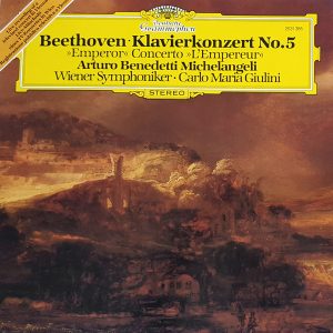 Ludwig Van Beethoven - Arturo Benedetti Michelangeli, Wiener Symphoniker • Carlo Maria Giulini ‎– Klavierkonzert No. 5 = "Emperor" Concerto (Used Vinyl)