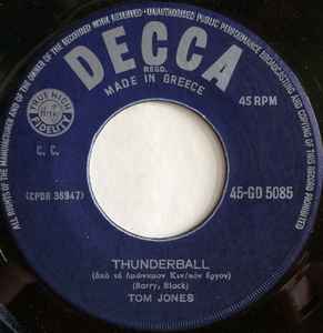 Tom Jones ‎– Thunderball / Key To My Heart (Used Vinyl)(7")