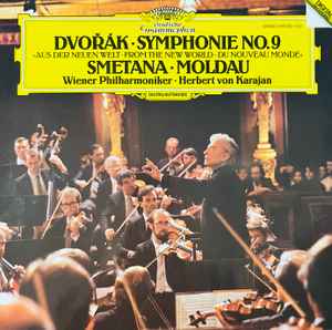 Dvořák / Smetana, Wiener Philharmoniker, Herbert von Karajan ‎– Symphonie No. 9 / Moldau (Used Vinyl)