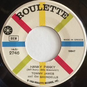 Tommy James And The Shondells ‎– Hanky Panky